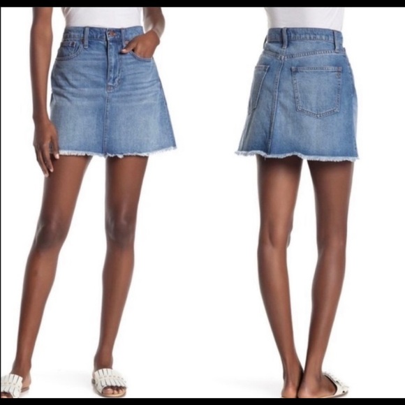 Madewell Rigid Denim A-line skirt - Picture 2 of 10